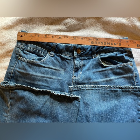 - American Eagle Outfitters “real flare” Medium Wash Blue Size 8 Long - Picture 9 of 10